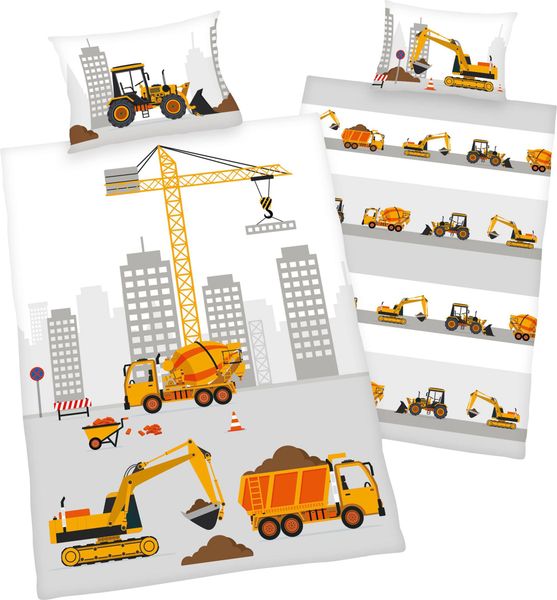 Baby Best Babybettwäsche "Baustelle" mit niedlichem Baustellen Motiv günstig online kaufen