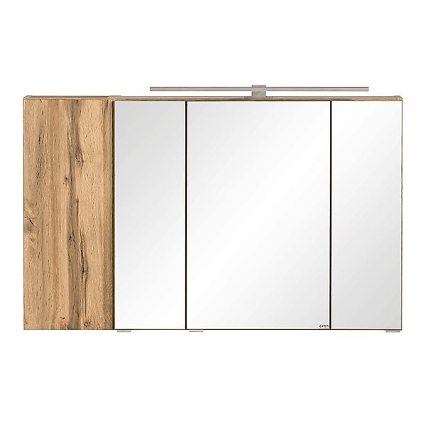 Held Möbel 3D-Spiegelschrank Ancona 105 cm Wotaneiche günstig online kaufen