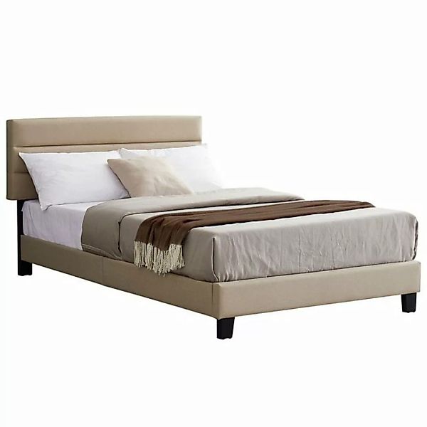 CARO-Möbel Polsterbett WASHINGTON, Polsterbett 120x200 cm Bett mit Stoffbez günstig online kaufen