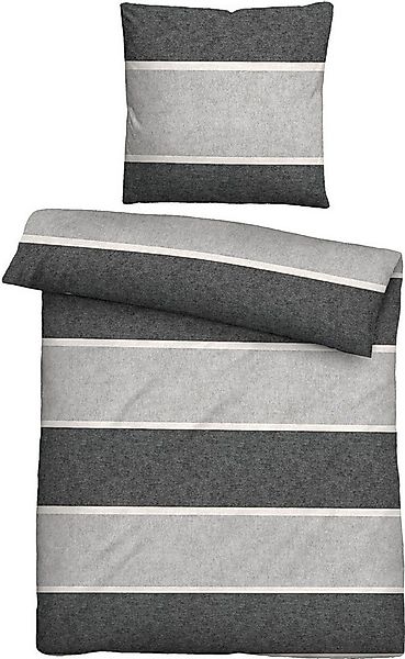 Biberna Bettwäsche Jonas, Flanell, 2 teilig, kuschelig warm, weich, pflegel günstig online kaufen