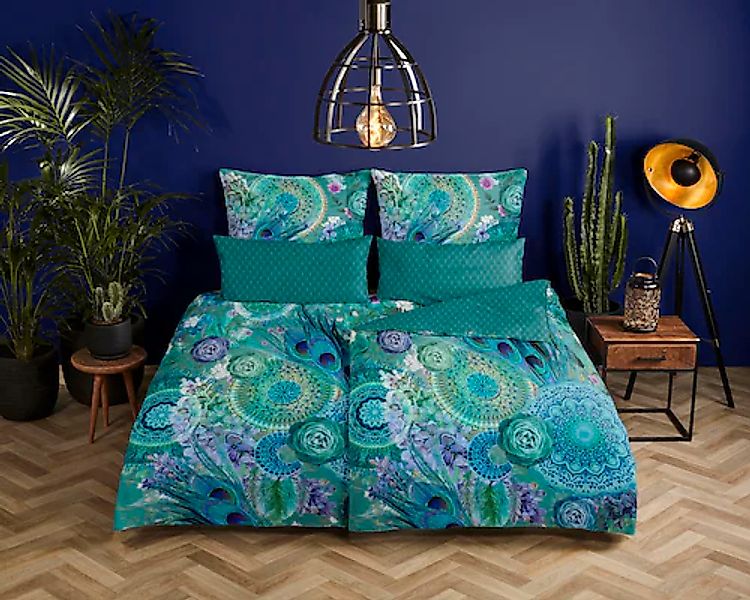 hip Wendebettwäsche »Kari« 3 Stk. tlg. Mako-Satin, 135x200, Reißverschluss, günstig online kaufen