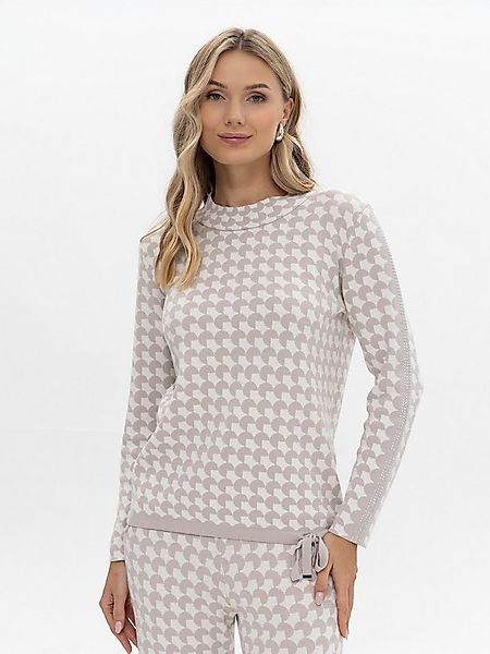 Passioni Strickpullover mit Allover-Muster günstig online kaufen