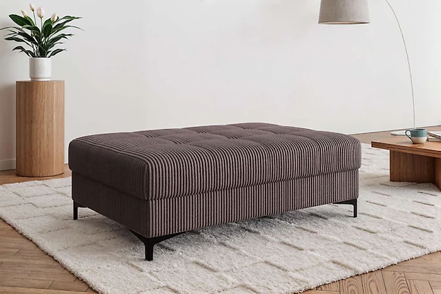 OTTO home Polsterhocker »LEEVKE Sitzhocker passend zum Sofa, Breite 115 cm« günstig online kaufen