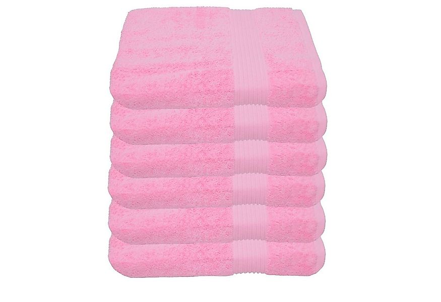 Julie Julsen Handtücher 6-Handtücher-Babyrosa-Handtuch 50 x 100 cm, Baumwol günstig online kaufen