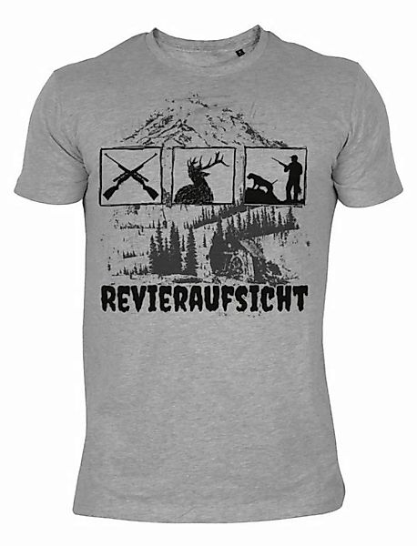 Tini - Shirts T-Shirt Jäger Shirt Hirsch Motiv Jäger Sprüche : Revieraufsic günstig online kaufen
