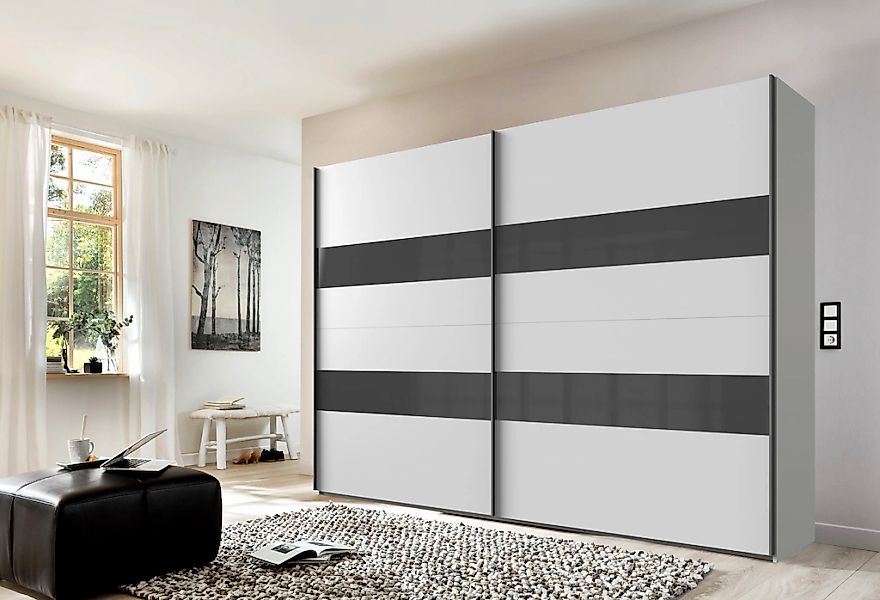 Wimex Schwebetürenschrank "Altona" mit Glaselementen und zusätzlichen Einle günstig online kaufen