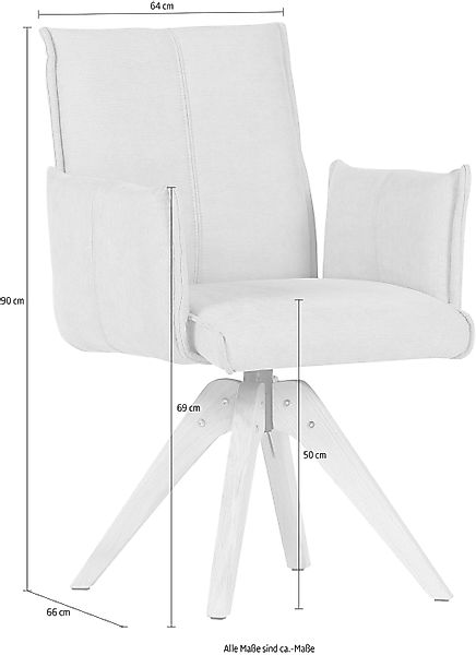 Gutmann Factory Drehstuhl, mit Massivholzgestell günstig online kaufen