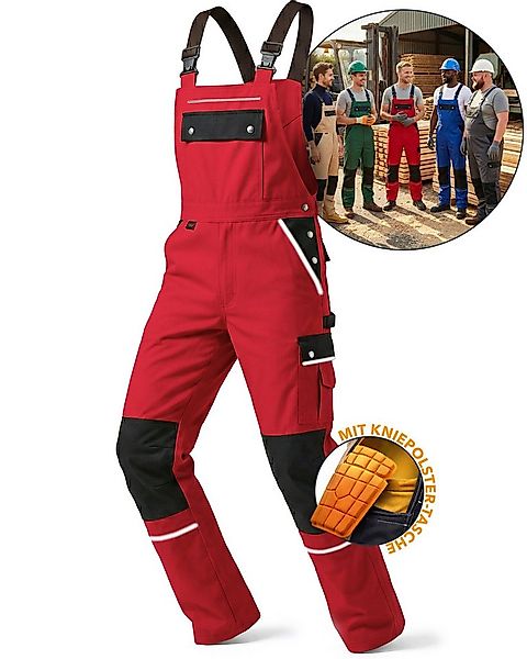 TMG International Arbeitslatzhose Latzhose Arbeitshose Cargohose Overall Bl günstig online kaufen