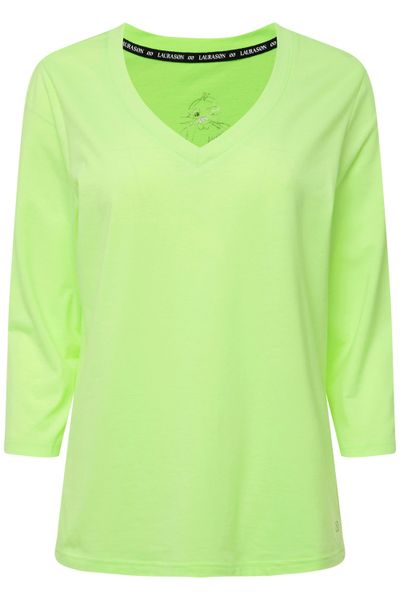 Laurasøn T-Shirt Basic-Shirt V-Ausschnitt 3/4-Arm günstig online kaufen