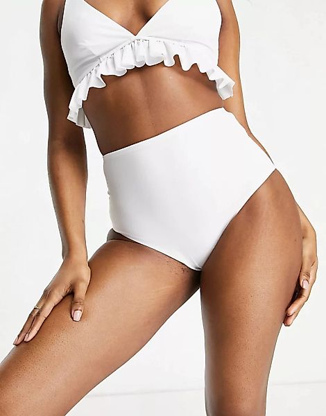 ASOS DESIGN – Mix and Match – Hoch geschnittene Bikinihose aus recycelten M günstig online kaufen