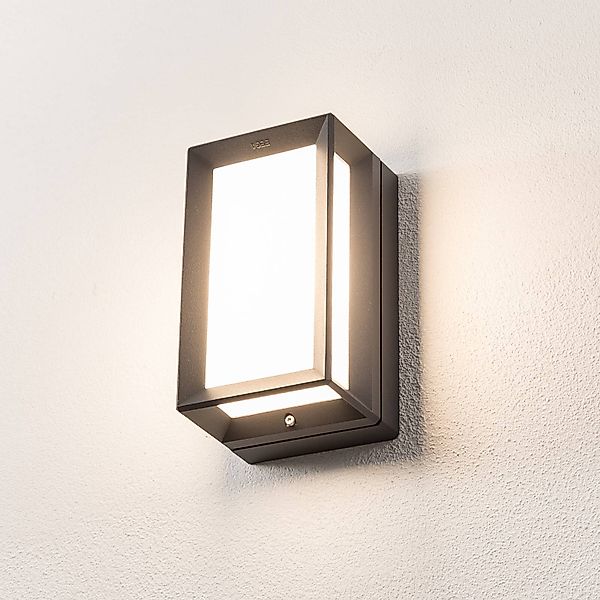 BEGA LED-Außenwandlampe 22750, grafit, Metall, CCT, IP65 günstig online kaufen