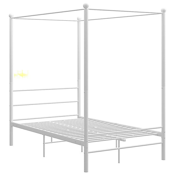 Himmelbett Weiß Metall 140x200 Cm günstig online kaufen