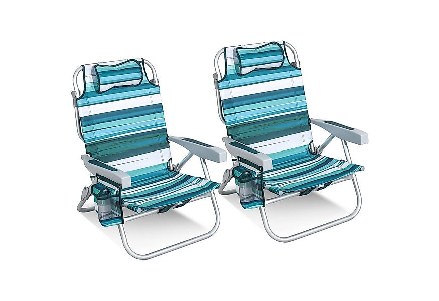 HOMECALL Klappstuhl Strandstuhl Leicht Klappbar Camping, 5-fach verstellbar günstig online kaufen