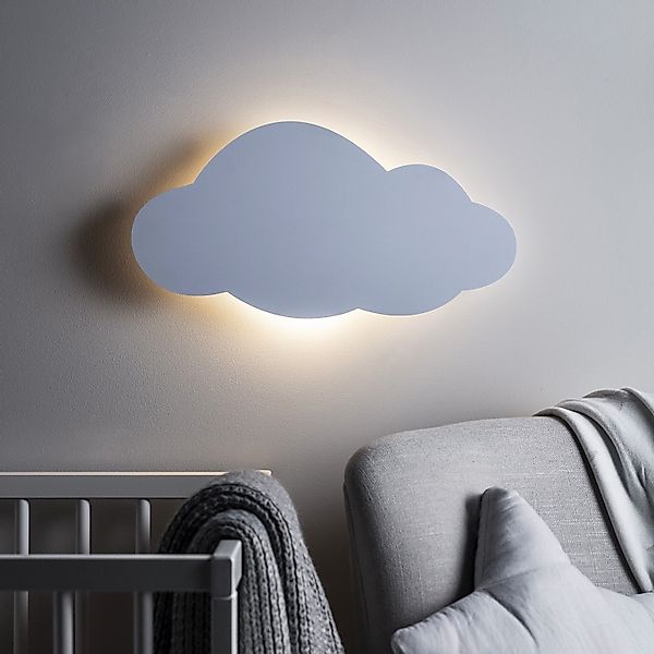 Lights4fun LED Wandleuchte LED Wolke Nachtlicht Batterie mit Fernbedienung günstig online kaufen