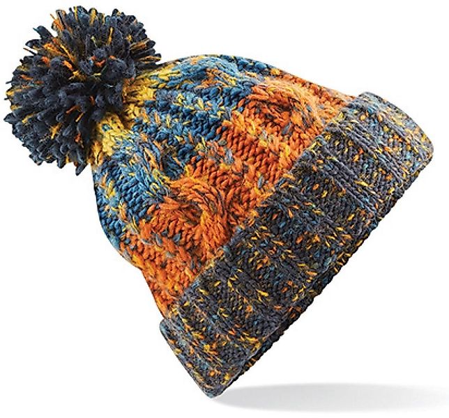 Beechfield® Bommelmütze Corkscrew Pom Pom Beanie Wintermütze günstig online kaufen