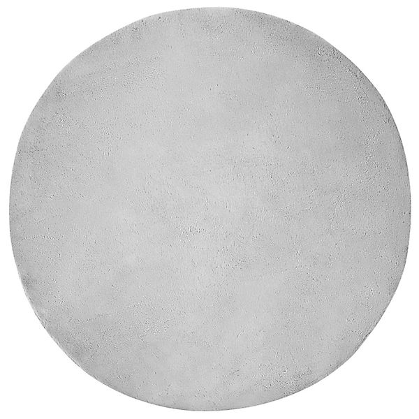 vidaXL Kunstfell Hasen Teppich Olite Grau Ø 200 cm Polyester 42021693 günstig online kaufen