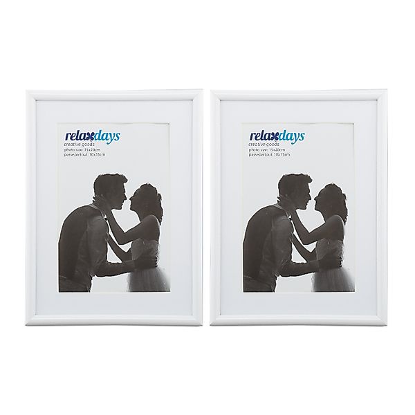 relaxdays Bilderrahmen 2er Set 15 x günstig online kaufen