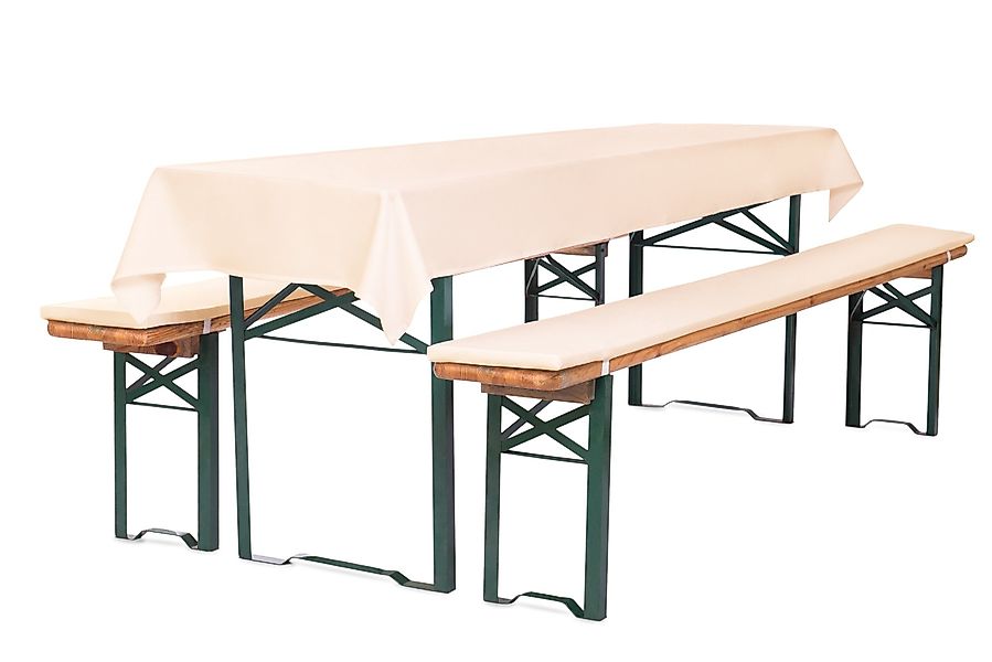 TexDeko Bankauflage Bierbankauflagen-Set mit Tischdecke 100x250cm günstig online kaufen