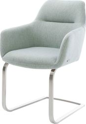 DELIFE Polsterstuhl Pejo-Flex, Freischwinger flach Edelstahl günstig online kaufen