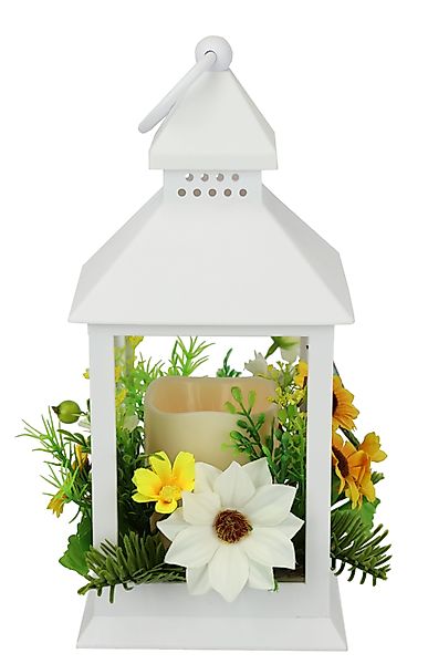 I.GE.A. Windlicht Laterne mit Sonnenblume Schmetterling günstig online kaufen