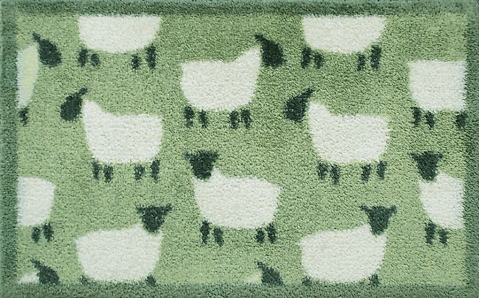 Turtle Mat Fußmatte "Flock Green" rechteckig 9 mm Höhe günstig online kaufen