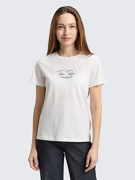 TOM TAILOR T-Shirt T-Shirt T-Shirt mit Logo-Print günstig online kaufen