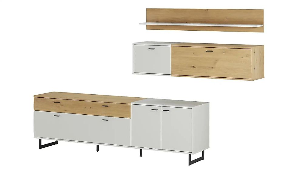 Woodford Wohnkombination  Mario ¦ grau ¦ Maße (cm): B: 294 H: 179 T: 46.0 K günstig online kaufen