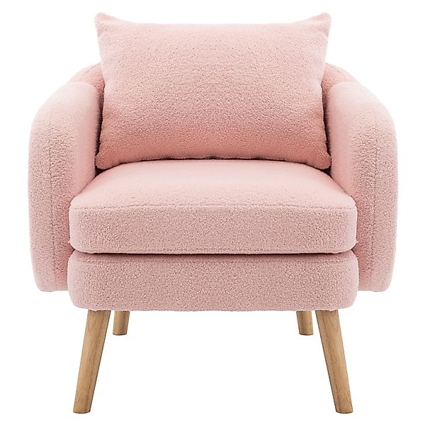 Ulife Sessel Teddy-Samtstuhl, Einzelsessel mit Kissen, günstig online kaufen