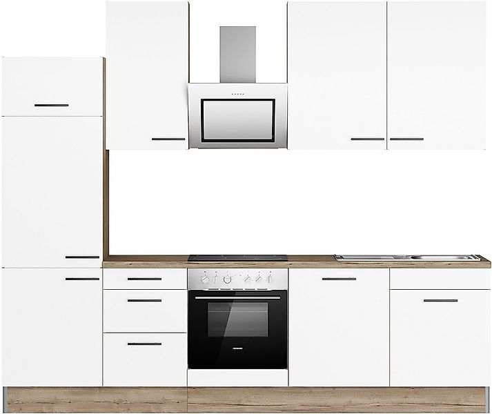 OPTIFIT Küchenzeile Fiona, Breite 290 cm, mit Hanseatic-E-Geräten, in Premi günstig online kaufen