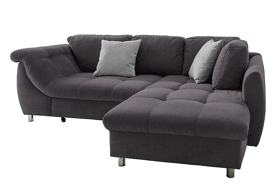 luma-home Ecksofa 17005, mit Bettfunktion B250/T190/H84 cm, Liegefläche 179 günstig online kaufen