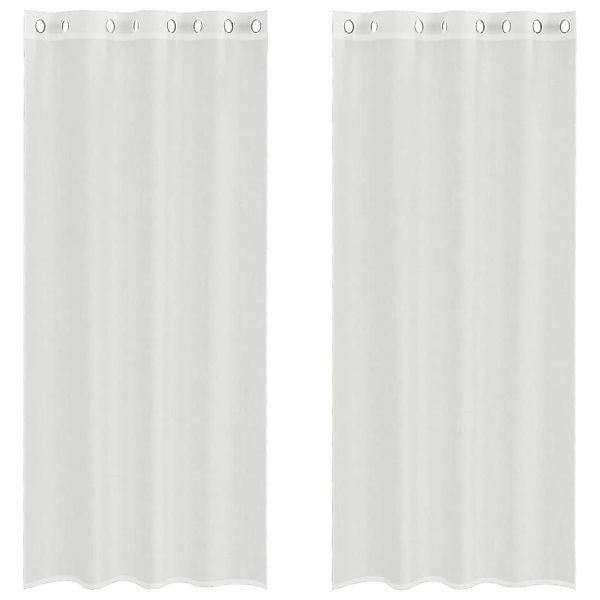 vidaXL Voile Vorhänge mit Ösen 2 Stk Weiß 4102151 günstig online kaufen