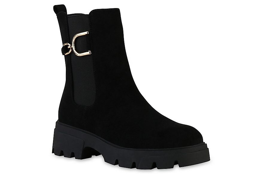 VAN HILL 841445 Stiefelette Damen Leicht Gefüttert Klassische Stiefeletten günstig online kaufen