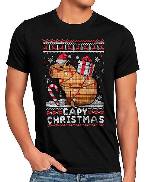 style3 T-Shirt Capybara Xmas capybaras capibara kapibara kapibarra ugly swe günstig online kaufen