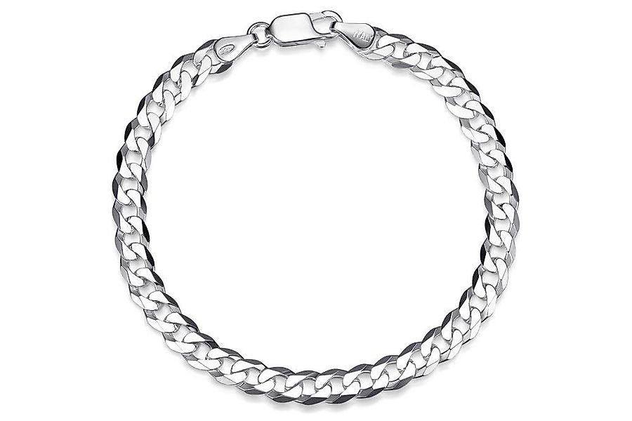 Silberkettenstore Silberarmband Panzerkette Armband 6mm - 925 Silber, Länge günstig online kaufen