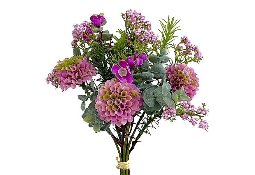 Kunstblumenstrauß Künstlicher Pompondahlien-Mixbund, Blumenstrauß mit Dahli günstig online kaufen