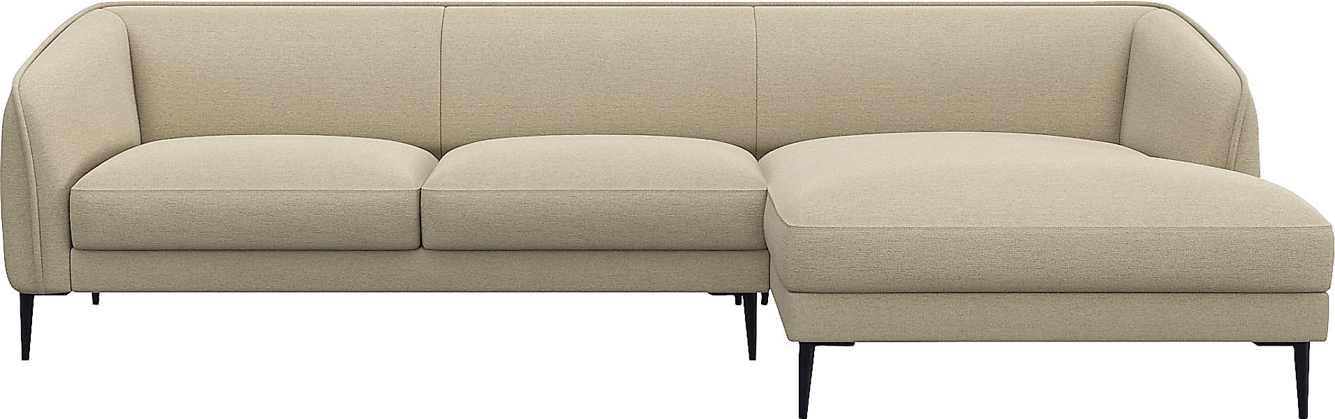 FLEXLUX Ecksofa »Belle Designsofa, L-Form, B/T 288/149 cm«, Skandinavisches günstig online kaufen
