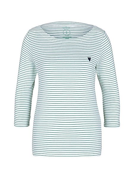 TOM TAILOR 3/4-Arm-Shirt (1-tlg) Stickerei günstig online kaufen