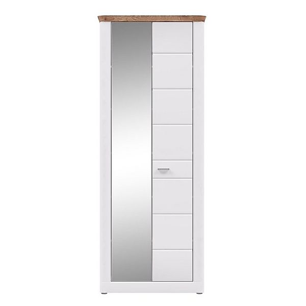 Newroom Hochschrank Michalina Hochschrank weiß NB weiß matt MDF TZ Modern S günstig online kaufen