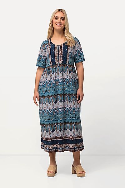 Ulla Popken Midikleid Maxikleid A-Linie Rundhals günstig online kaufen