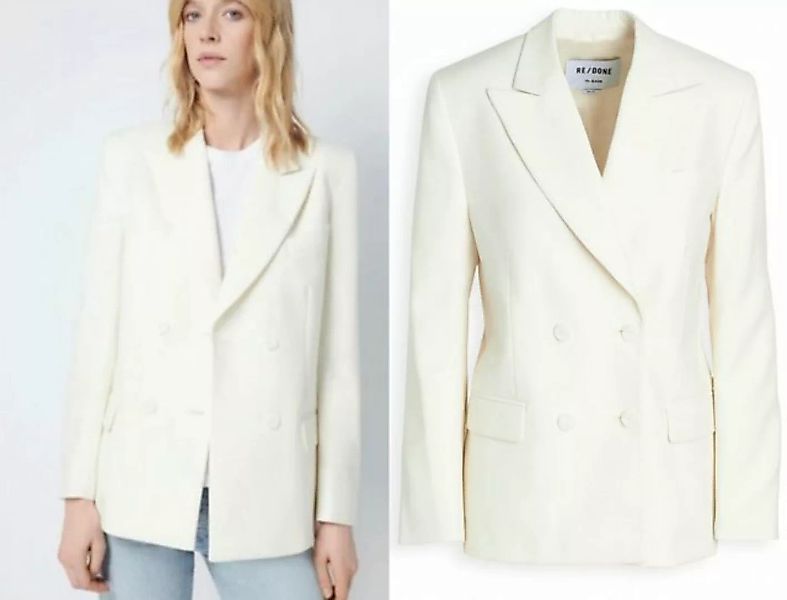 RedOne Jackenblazer RE/DONE 70S Double Breasted Blazer Virgin Wool Offwhite günstig online kaufen