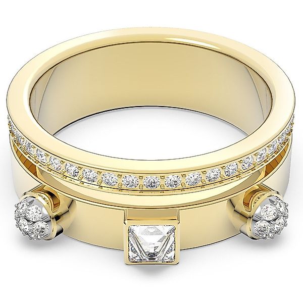 Swarovski Fingerring Thrilling ring White, Gold-tone günstig online kaufen