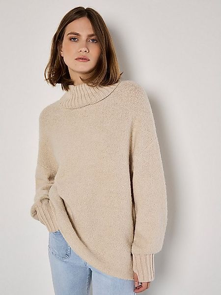 Apricot Strickpullover Bouclé-Pullover in Unifarben günstig online kaufen