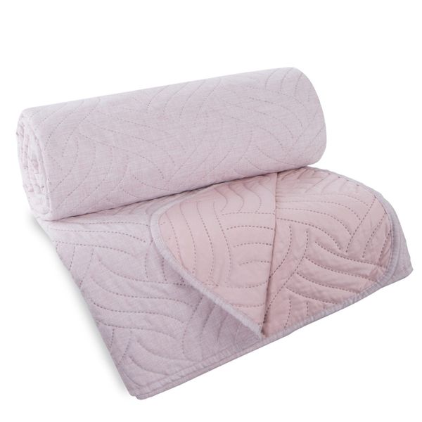 Eurofirany Tagesdecke LEINOPTIK, Karomuster Steppung Doppelbett günstig online kaufen