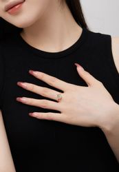 BRELLATO Solitärring Damen Cocktailring Großer Zirconia günstig online kaufen