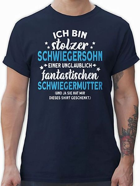 Shirtracer T-Shirt Stolzer Schwiegersohn I Schwiegermutter Sie hat mir dies günstig online kaufen