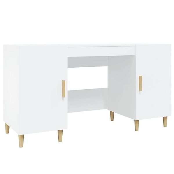 vidaXL Schreibtisch Weiß 140x50x75 cm Holzwerkstoff 812762 günstig online kaufen