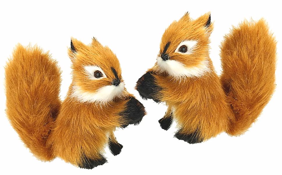 I.GE.A. Dekofigur "Tierfigur mini Eichhörnchen", 2er Set aus Kunstfell Stat günstig online kaufen