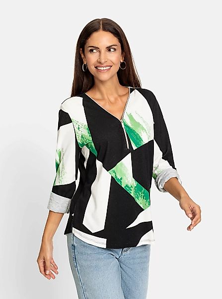 Inspirationen Langarmshirt "Modal-Baumwoll-Shirt", (1 tlg.) günstig online kaufen