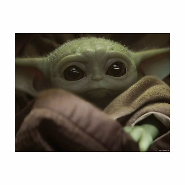 Komar Poster Mandalorian The Child Cute Face Disney B/L: ca. 50x40 cm günstig online kaufen