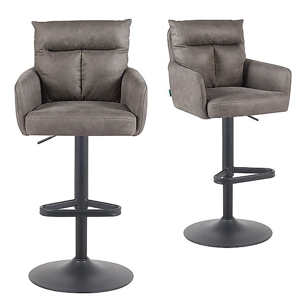 DUBI Möbel Barhocker Leo 2er-Set, Chrom, günstig online kaufen